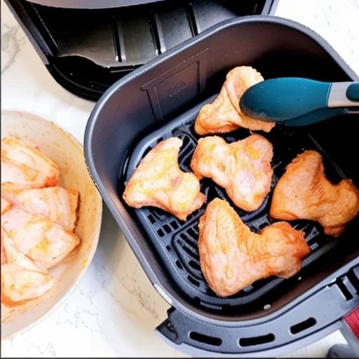 جوجه چینی در سرخ کن بدون روغن