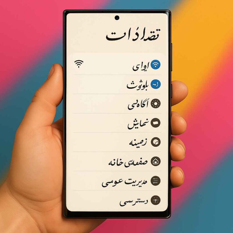 چگونه فونت کلی گوشی سامسونگ را به فارسی نستعلیق تغییر دهیم