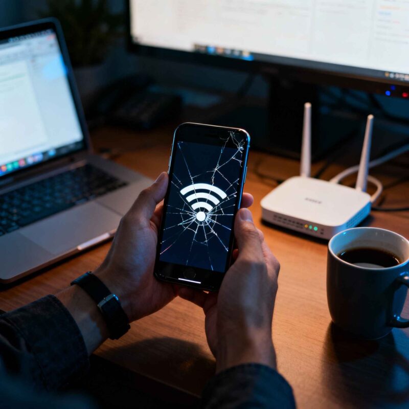 وصل نشدن گوشی آیفون به وای فای