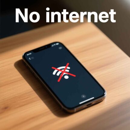 چرا وقتی گوشی آیفون به وای فای وصل هست، اینترنت نداره